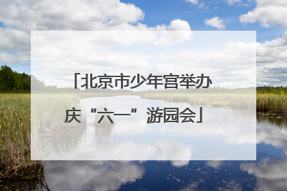 北京市少年宫举办庆“六一”游园会