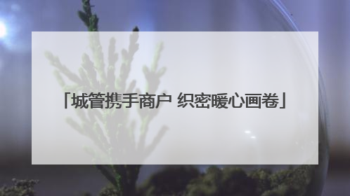 城管携手商户 织密暖心画卷
