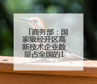 商务部：国家级经开区高新技术企业数量占全国的18.3%