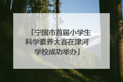 宁国市首届小学生科学素养大赛在津河学校成功举办