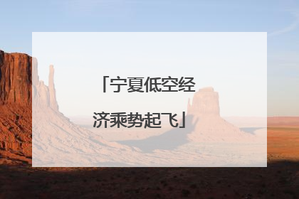 宁夏低空经济乘势起飞