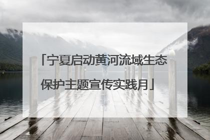 宁夏启动黄河流域生态保护主题宣传实践月