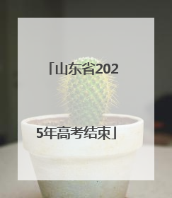 山东省2025年高考结束