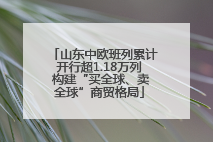 山东中欧班列累计开行超1.18万列 构建“买全球、卖全球”商贸格局