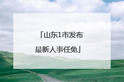 山东1市发布最新人事任免