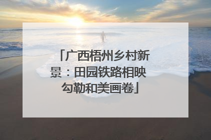 广西梧州乡村新景：田园铁路相映 勾勒和美画卷