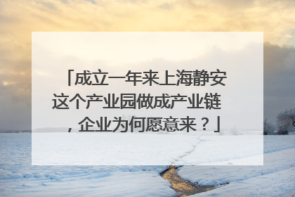 成立一年来上海静安这个产业园做成产业链，企业为何愿意来？
