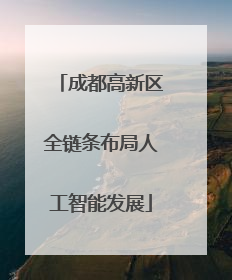 成都高新区全链条布局人工智能发展