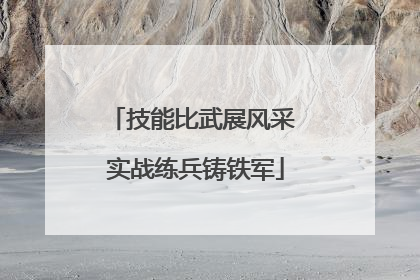技能比武展风采 实战练兵铸铁军