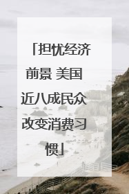 担忧经济前景 美国近八成民众改变消费习惯