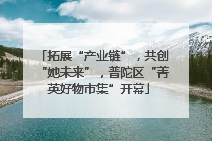 拓展“产业链”，共创“她未来”，普陀区“菁英好物市集”开幕