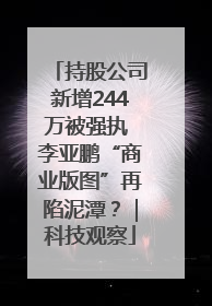 持股公司新增244万被强执 李亚鹏“商业版图”再陷泥潭？｜科技观察