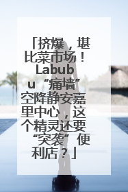 挤爆，堪比菜市场！Labubu“痛墙”空降静安嘉里中心，这个精灵还要“突袭”便利店？