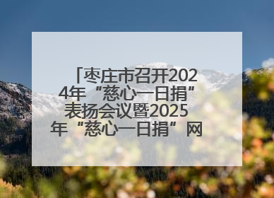 枣庄市召开2024年“慈心一日捐”表扬会议暨2025年“慈心一日捐”网络募捐动员会议