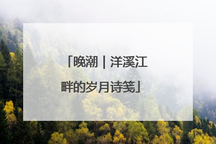 晚潮｜洋溪江畔的岁月诗笺