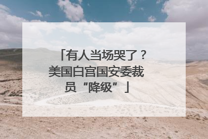 有人当场哭了？美国白宫国安委裁员“降级”