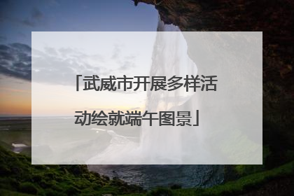 武威市开展多样活动绘就端午图景