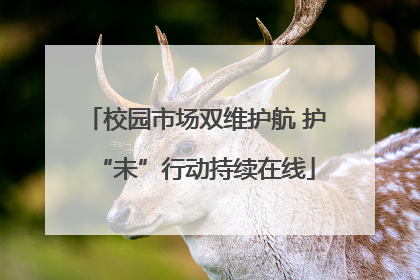 校园市场双维护航 护“未”行动持续在线