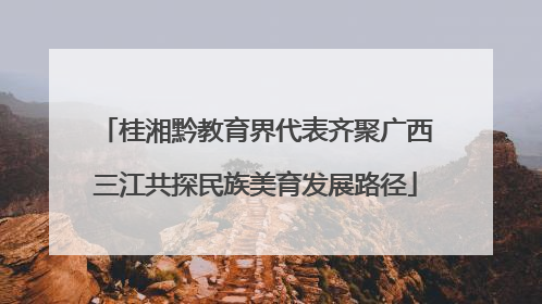 桂湘黔教育界代表齐聚广西三江共探民族美育发展路径