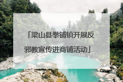 梁山县拳铺镇开展反邪教宣传进商铺活动
