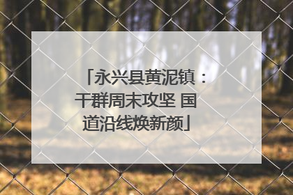 永兴县黄泥镇：干群周末攻坚 国道沿线焕新颜
