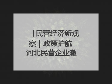 民营经济新观察｜政策护航 河北民营企业激发新“冀”遇
