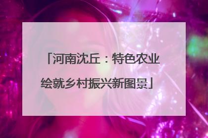 河南沈丘：特色农业绘就乡村振兴新图景