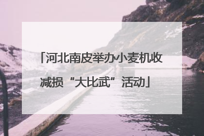 河北南皮举办小麦机收减损“大比武”活动