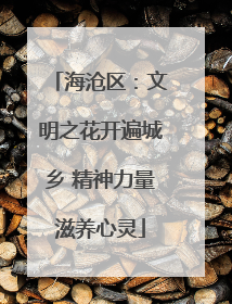 海沧区：文明之花开遍城乡 精神力量滋养心灵