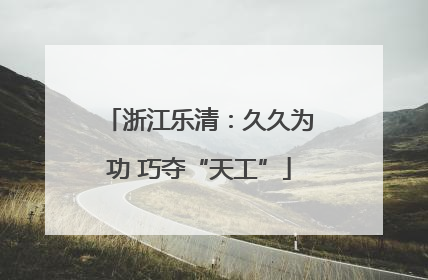 浙江乐清：久久为功 巧夺“天工”