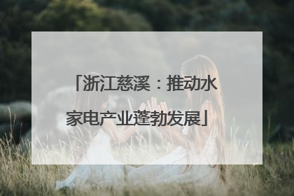 浙江慈溪：推动水家电产业蓬勃发展
