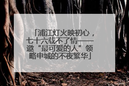 浦江灯火映初心，七十六载不了情——邀“最可爱的人”领略申城的不夜繁华