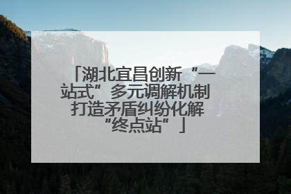 湖北宜昌创新“一站式”多元调解机制 打造矛盾纠纷化解“终点站”
