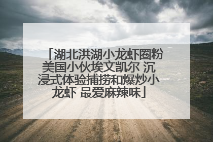 湖北洪湖小龙虾圈粉美国小伙埃文凯尔 沉浸式体验捕捞和爆炒小龙虾 最爱麻辣味