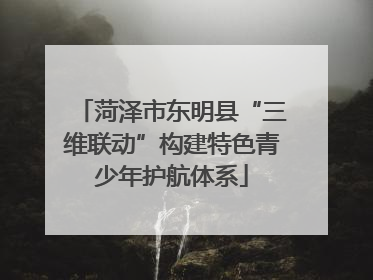 菏泽市东明县“三维联动”构建特色青少年护航体系