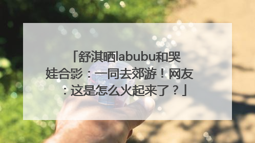 舒淇晒labubu和哭娃合影：一同去郊游！网友：这是怎么火起来了？