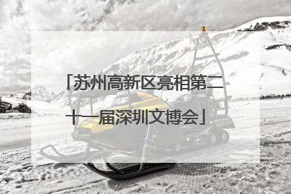 苏州高新区亮相第二十一届深圳文博会
