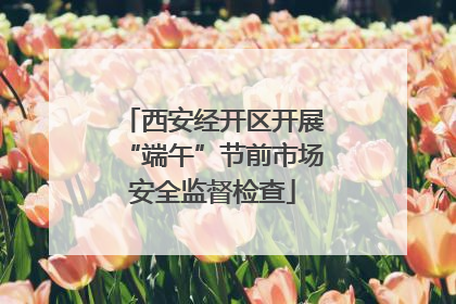 西安经开区开展“端午”节前市场安全监督检查