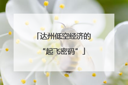 达州低空经济的“起飞密码”