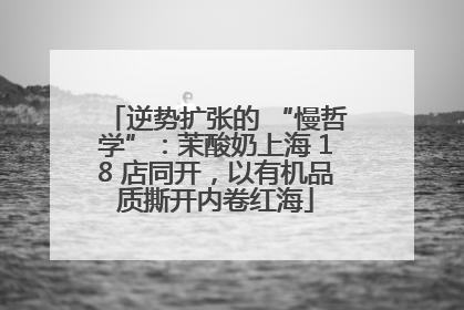 逆势扩张的 “慢哲学”：茉酸奶上海 18 店同开，以有机品质撕开内卷红海