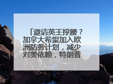 邀请英王撑腰？加拿大希望加入欧洲防务计划，减少对美依赖，特朗普：成为美国第51个州，免费用“金穹”