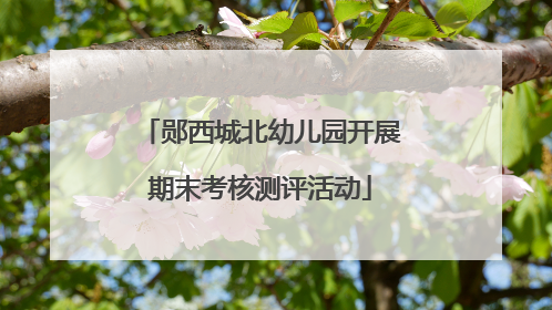 郧西城北幼儿园开展期末考核测评活动