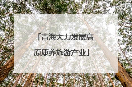 青海大力发展高原康养旅游产业
