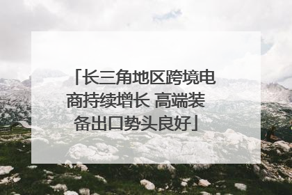 长三角地区跨境电商持续增长 高端装备出口势头良好