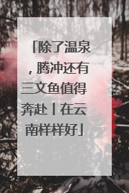 除了温泉，腾冲还有三文鱼值得奔赴丨在云南样样好
