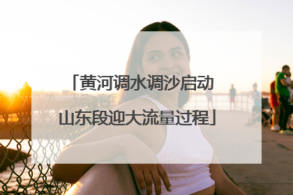 黄河调水调沙启动 山东段迎大流量过程
