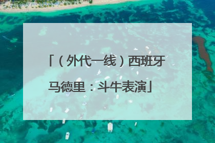 （外代一线）西班牙马德里：斗牛表演