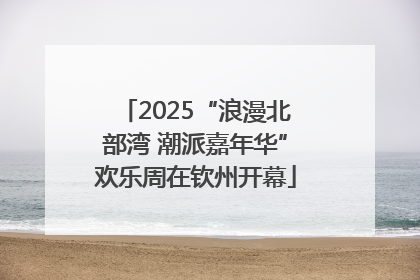 2025“浪漫北部湾 潮派嘉年华”欢乐周在钦州开幕