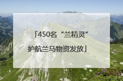 450名“兰精灵”护航兰马物资发放