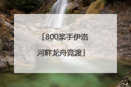 800桨手伊洛河畔龙舟竞渡